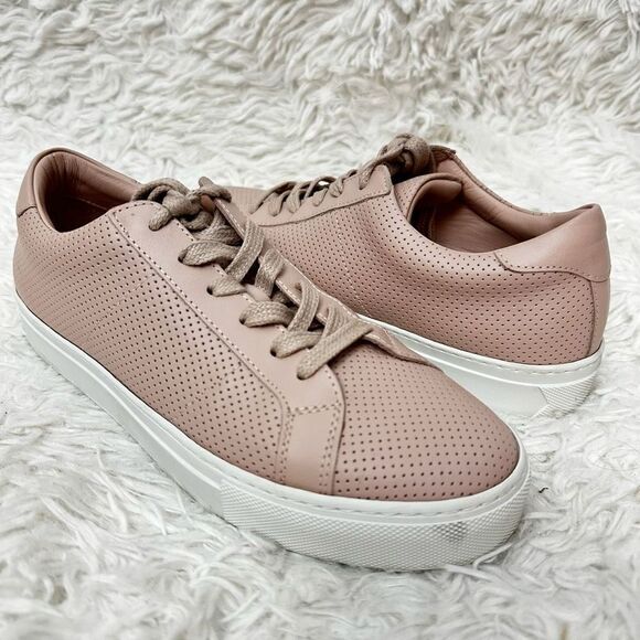GREATS The Royale Perforated Leather Sneakers in light pink size US 8‎ - Picture 1 of 8
